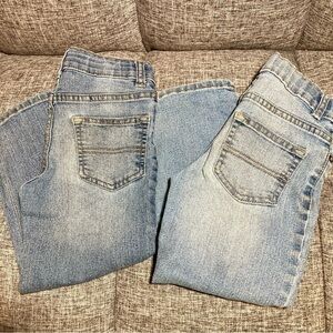 OshKosh B'gosh Blue Denim Straight Leg Jeans Snap Button Closure Toddler Size 4T